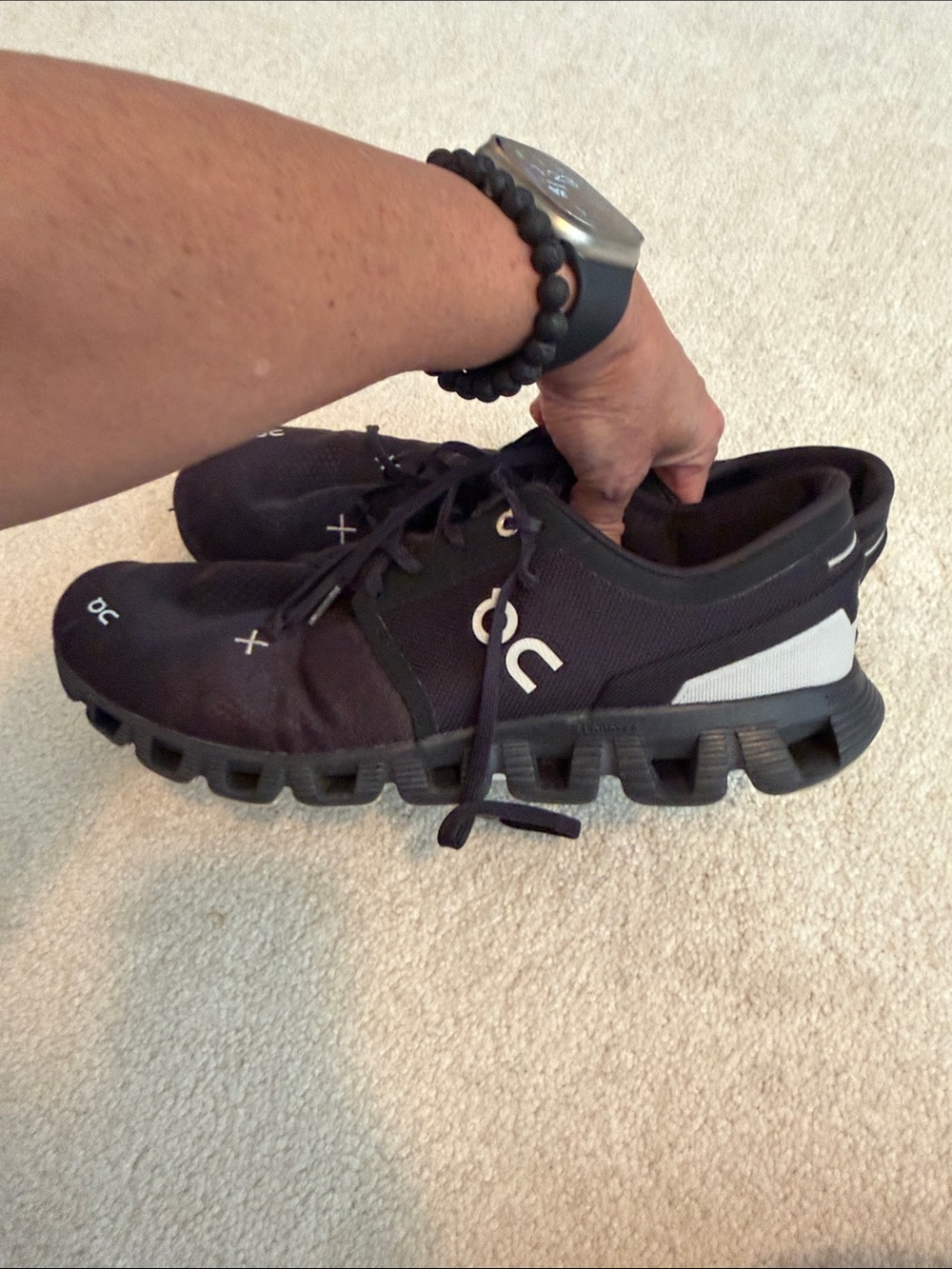 On Running Mens Athletic Shoes - Black - Picture 12 of 13